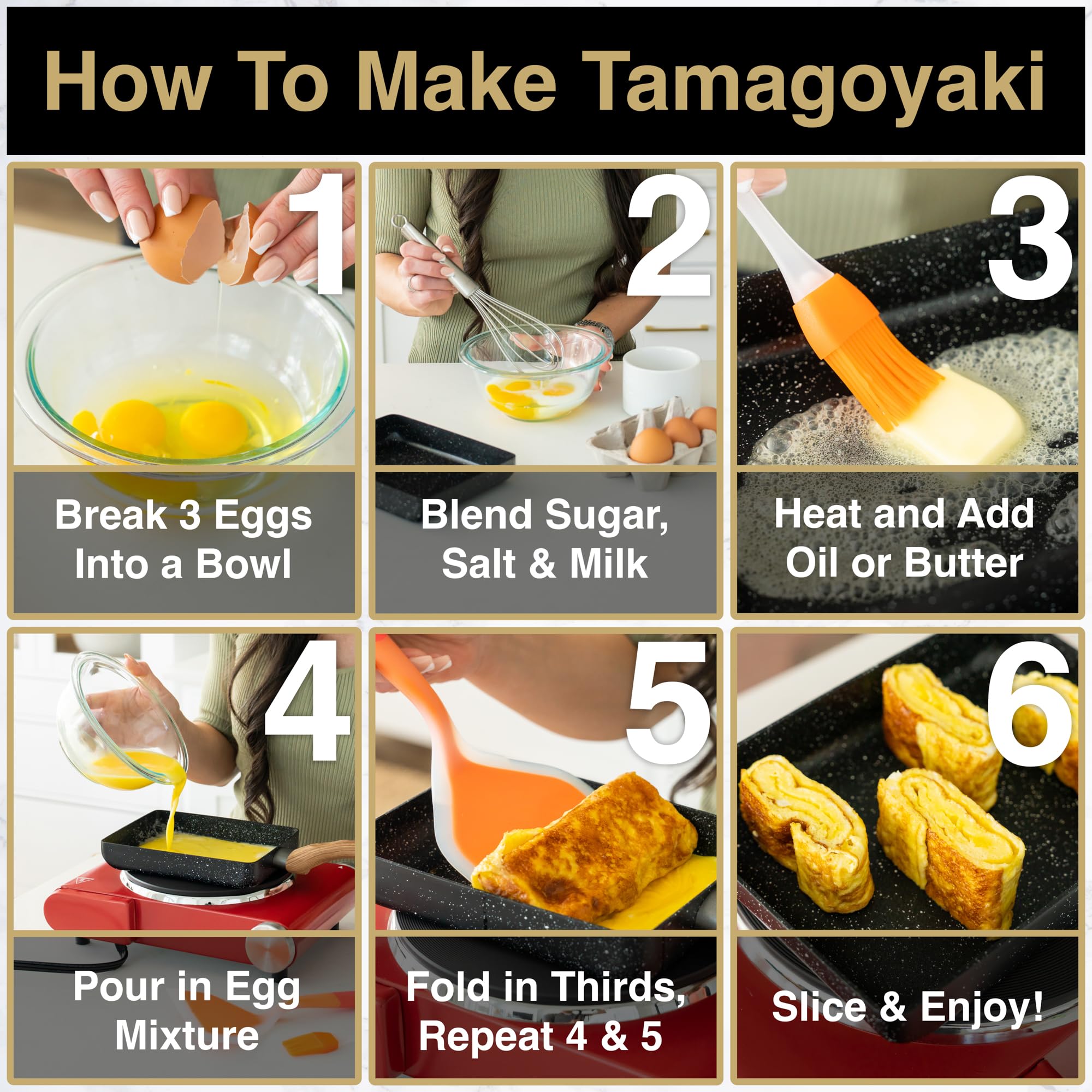 アイケア Pan Amazon.com: Oleex Tamagoyaki Pan Set – Japanese Omelette Pan